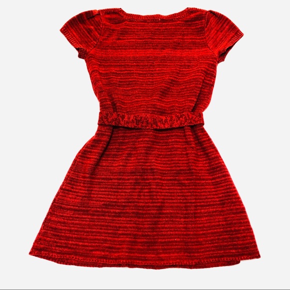Crazy 8 Red Knit Sweater Dress - Girls 7-8 - Picture 4 of 4